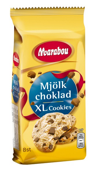 Marabou Mjölk Choklad XL Cookies keksi 184g