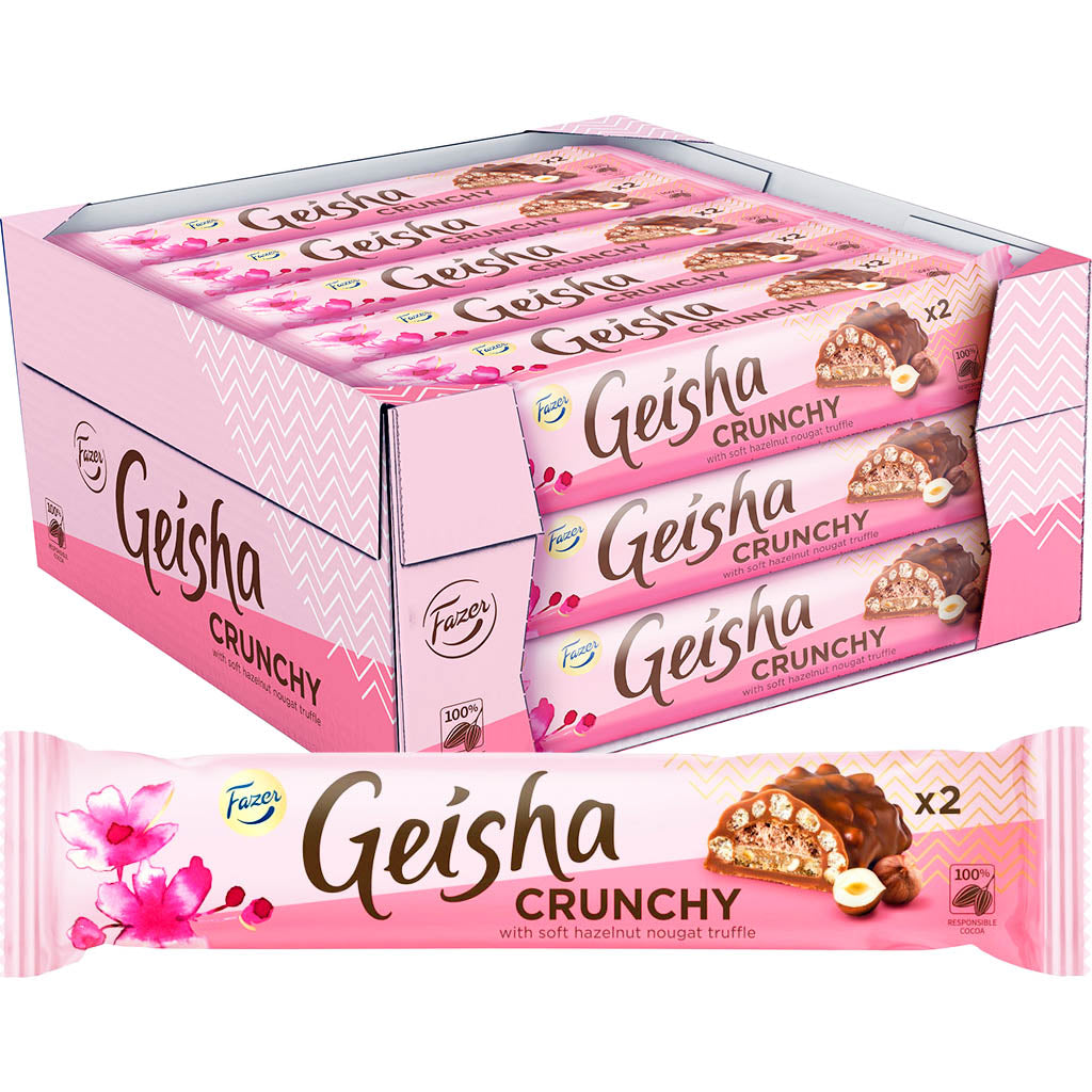 Fazer Geisha Crunchy suklaapatukka 50g x 20kpl