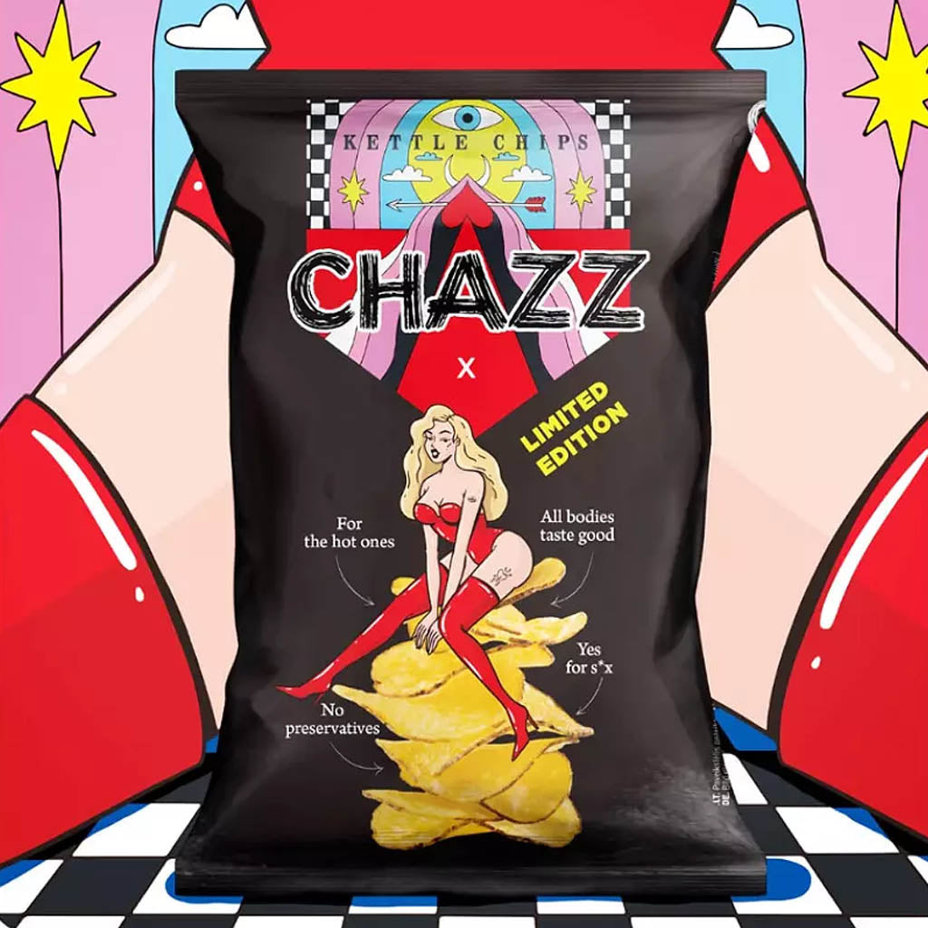 Chazz Pussy Flavour Chips perunalastu 90g