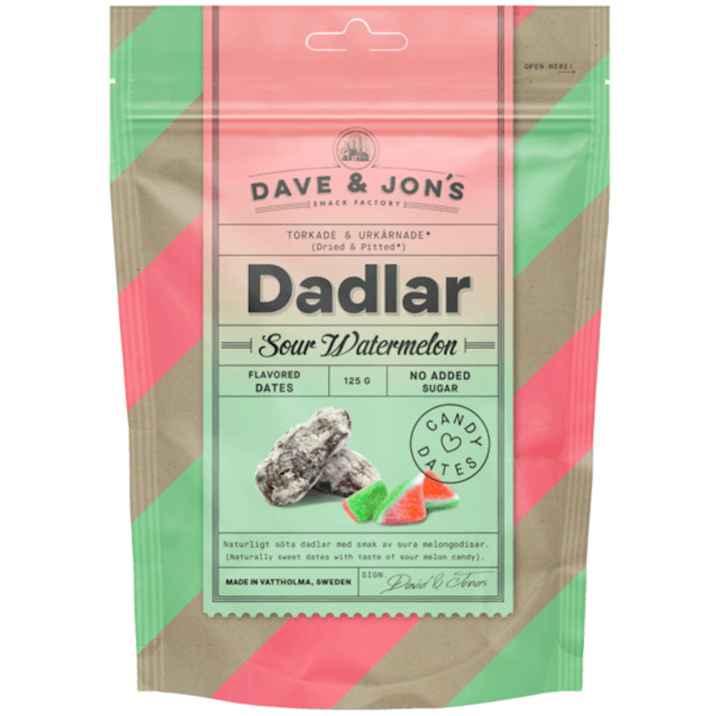 Dave & Jons Sour Watermelon karkkitaatelit 125g