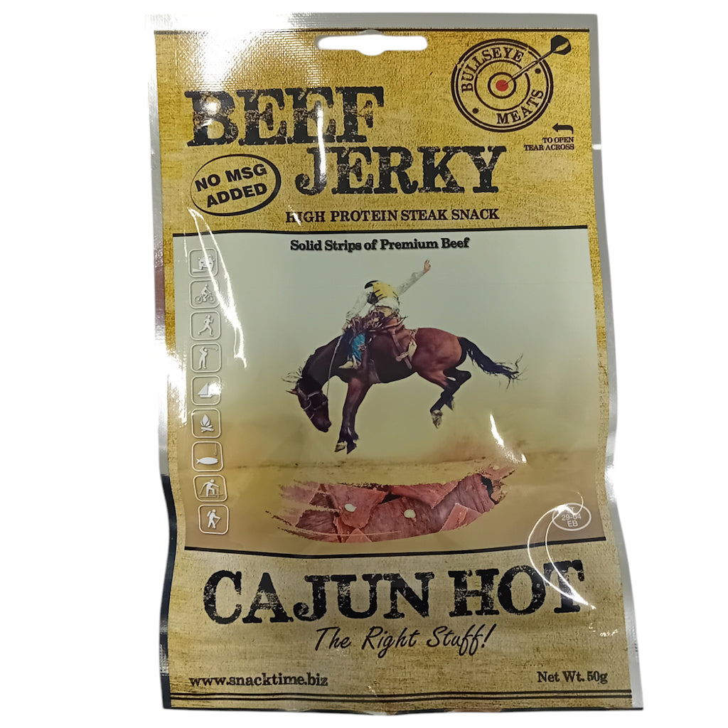 Bullseye Meats Beef Jerky Cajun Hot kuivaliha 50g