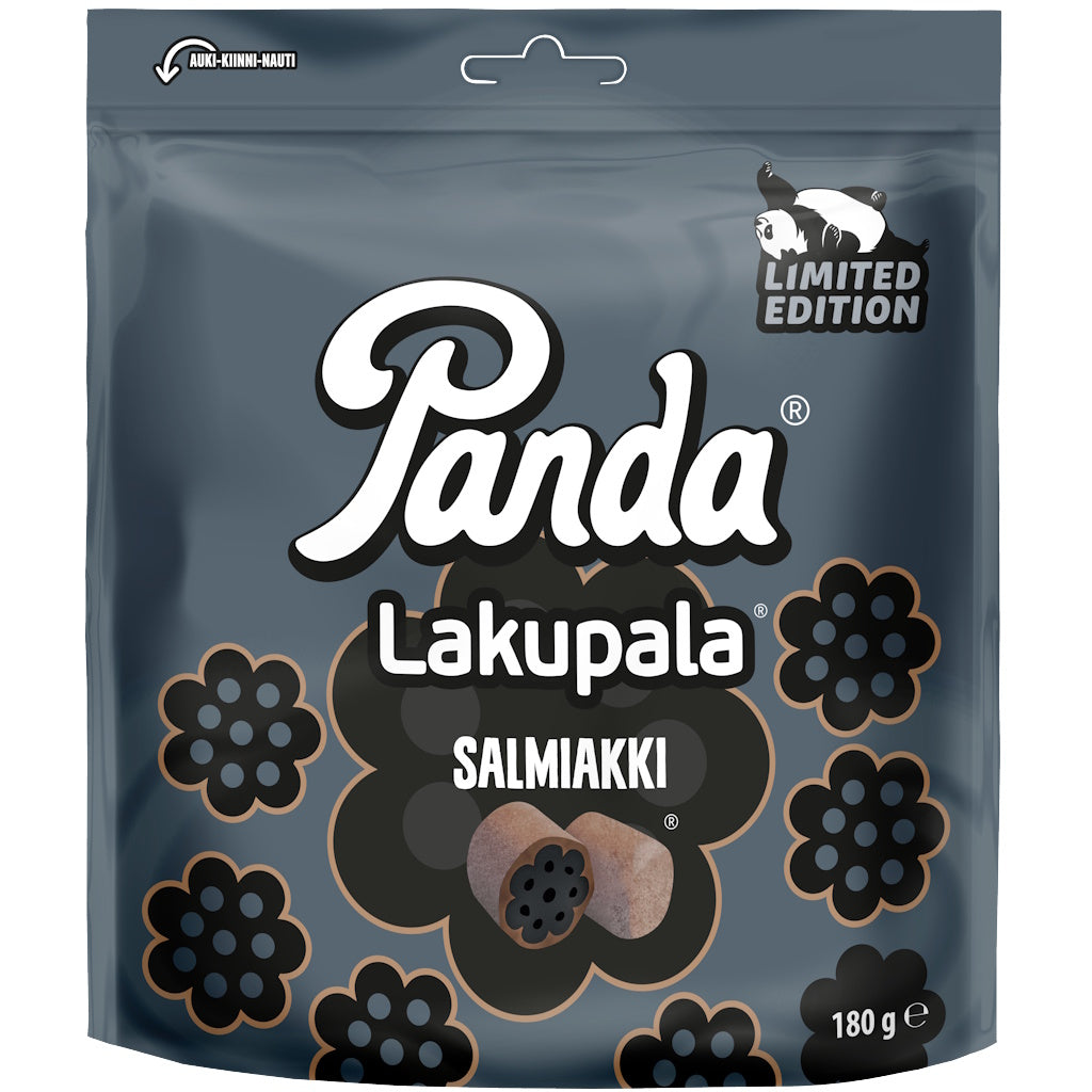 Panda Lakupala salmiakki lakritsi 180g