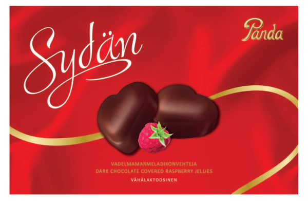 Panda Sydän Vadelmasuklaamarmeladi 125g