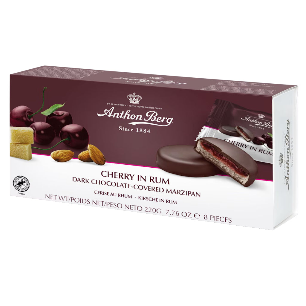 Anthon Berg Marsipaanikonvehti Kirsikat Rommissa 220g
