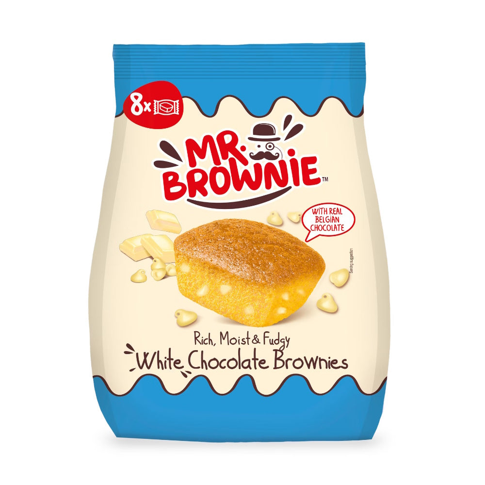 Mr Brownie White Chocolate Brownies 200g