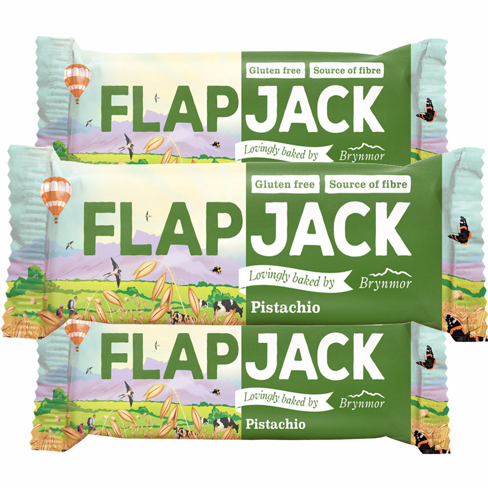 Flapjack Pistachio välipalapatukka 80g x 3kpl