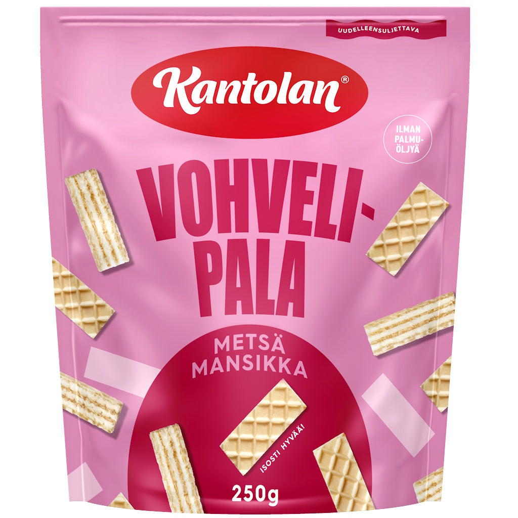 Kantolan våffla smultron 250g