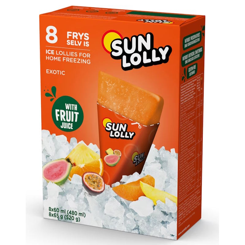 Sun Lolly Exotic 8x60ml pakasta itse mehujää