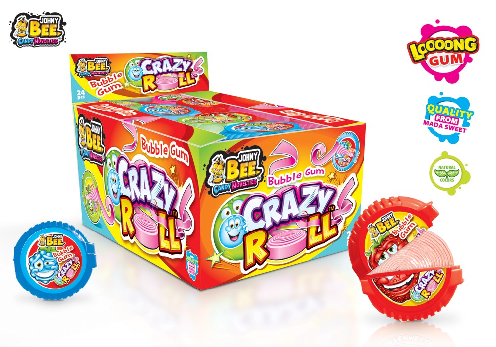 Johny Bee Crazy Roll rullapurkka 18g x 24kpl