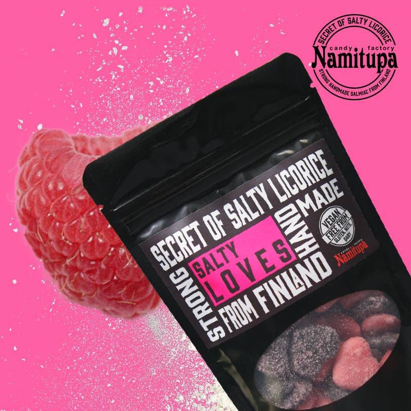 Namitupa Vadelmasalmiakki 100g
