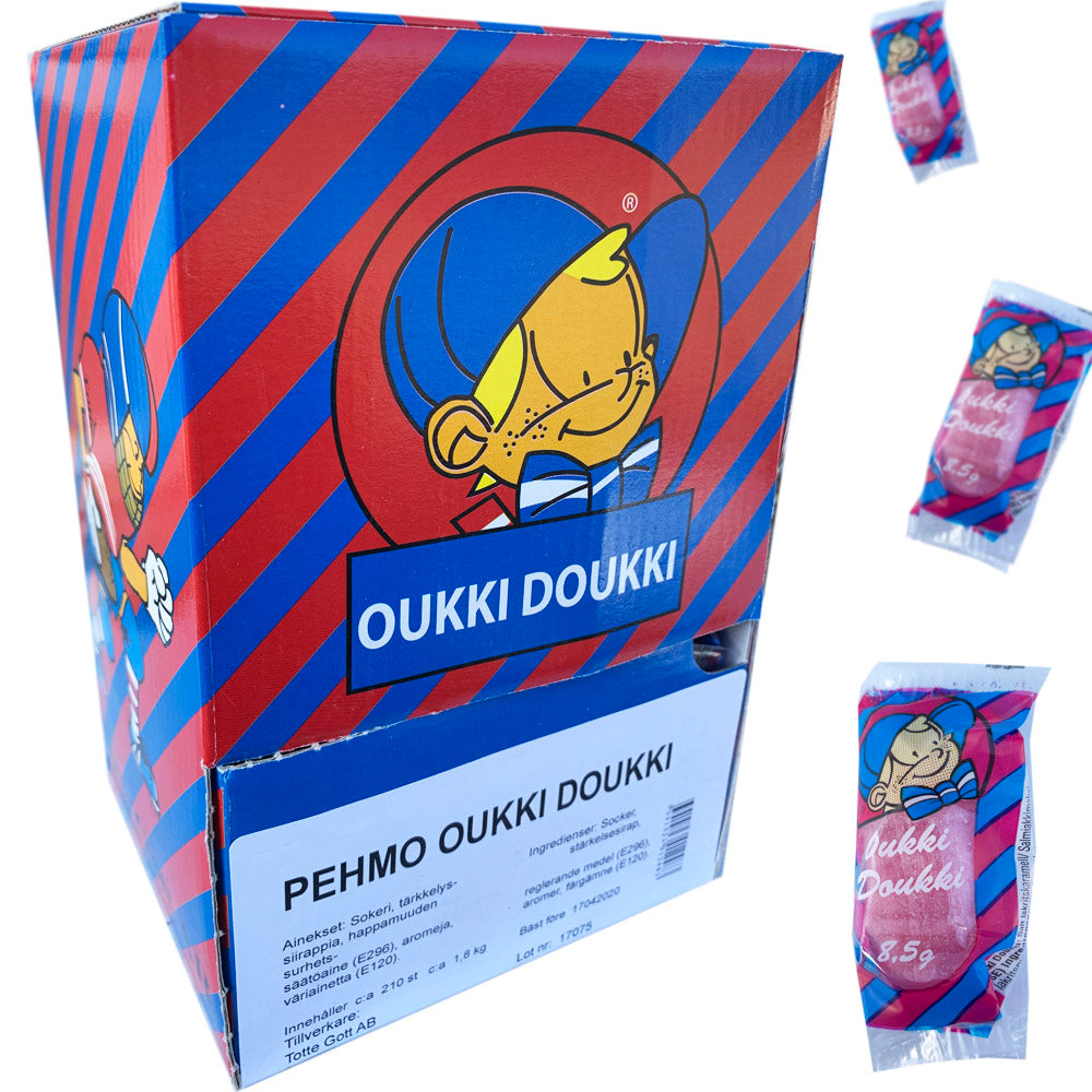Oukki Doukki Pehmo hedelmä 210kpl