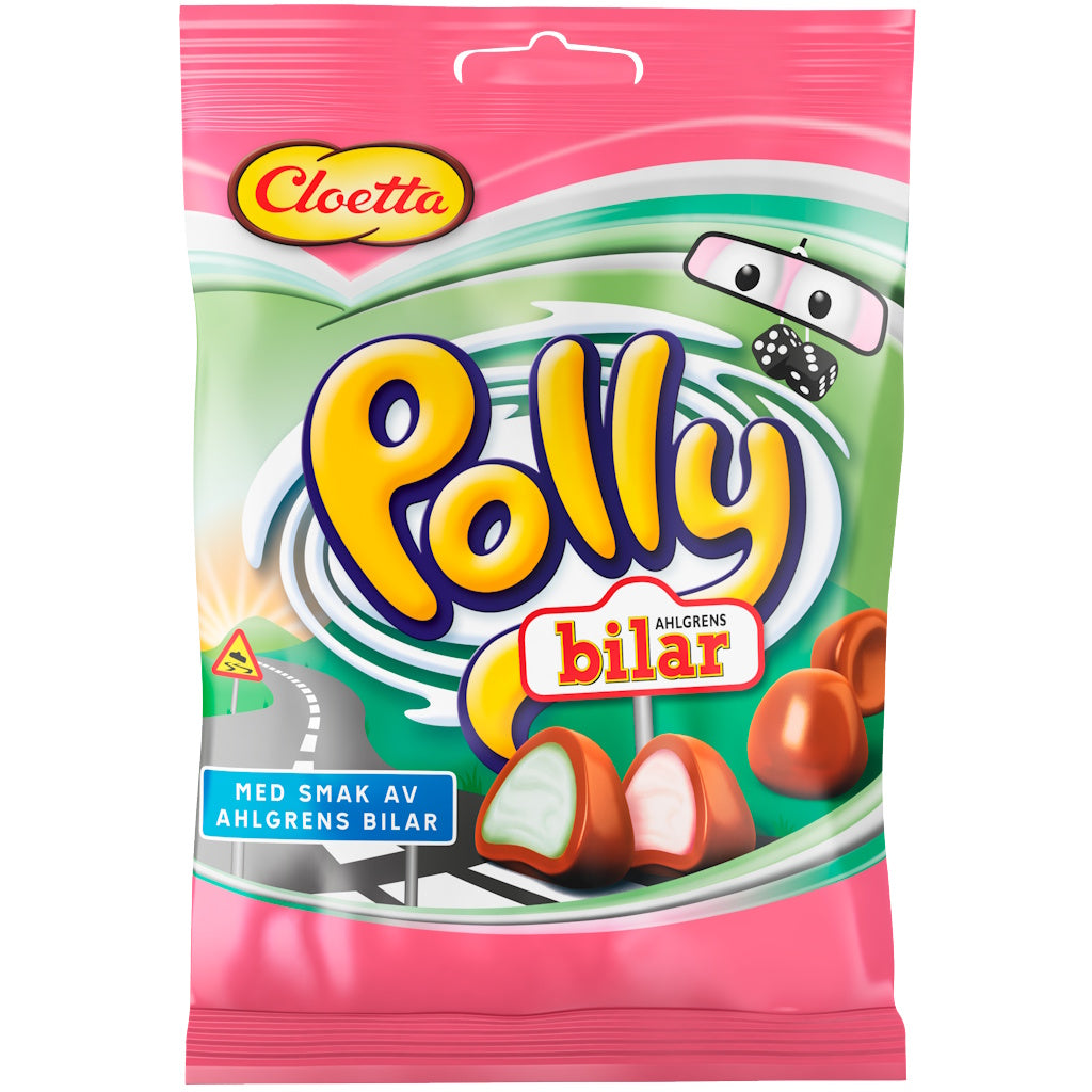 Cloetta Polly Bilar vaahtokarkki 100g