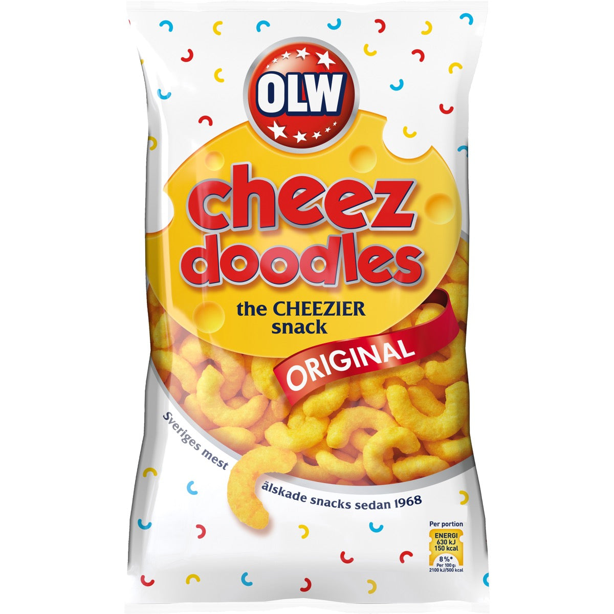 OLW Cheez Doodles Juustosnacks 120g