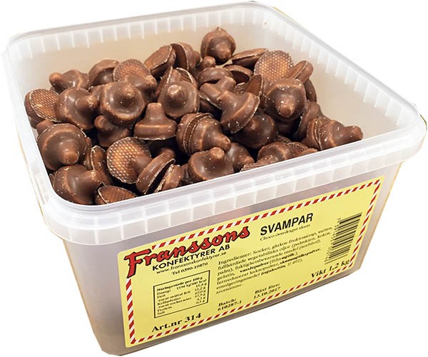 Franssons Suklaavaahtosienet 1,2kg
