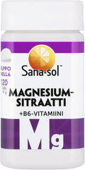 Sana-sol Magnesiumsitraatti + B6 120 tabl.