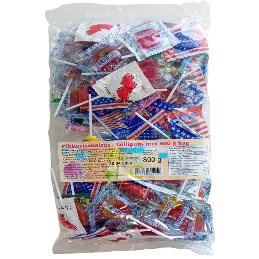 Tikkarisekoitus 800g (n. 55kpl)