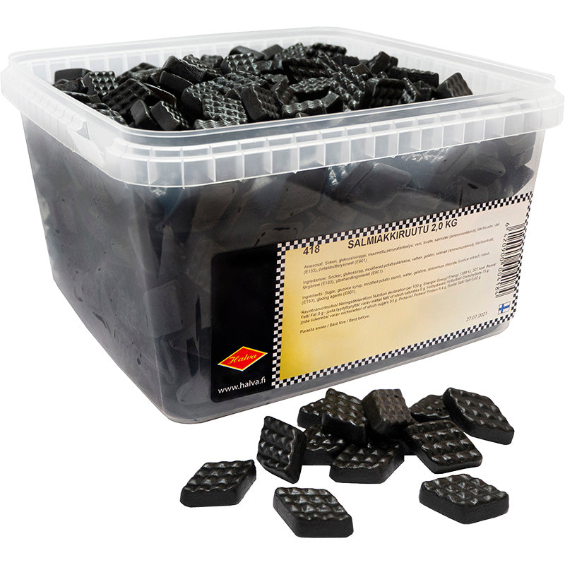 Halva Salty Licorice Diamonds 2kg