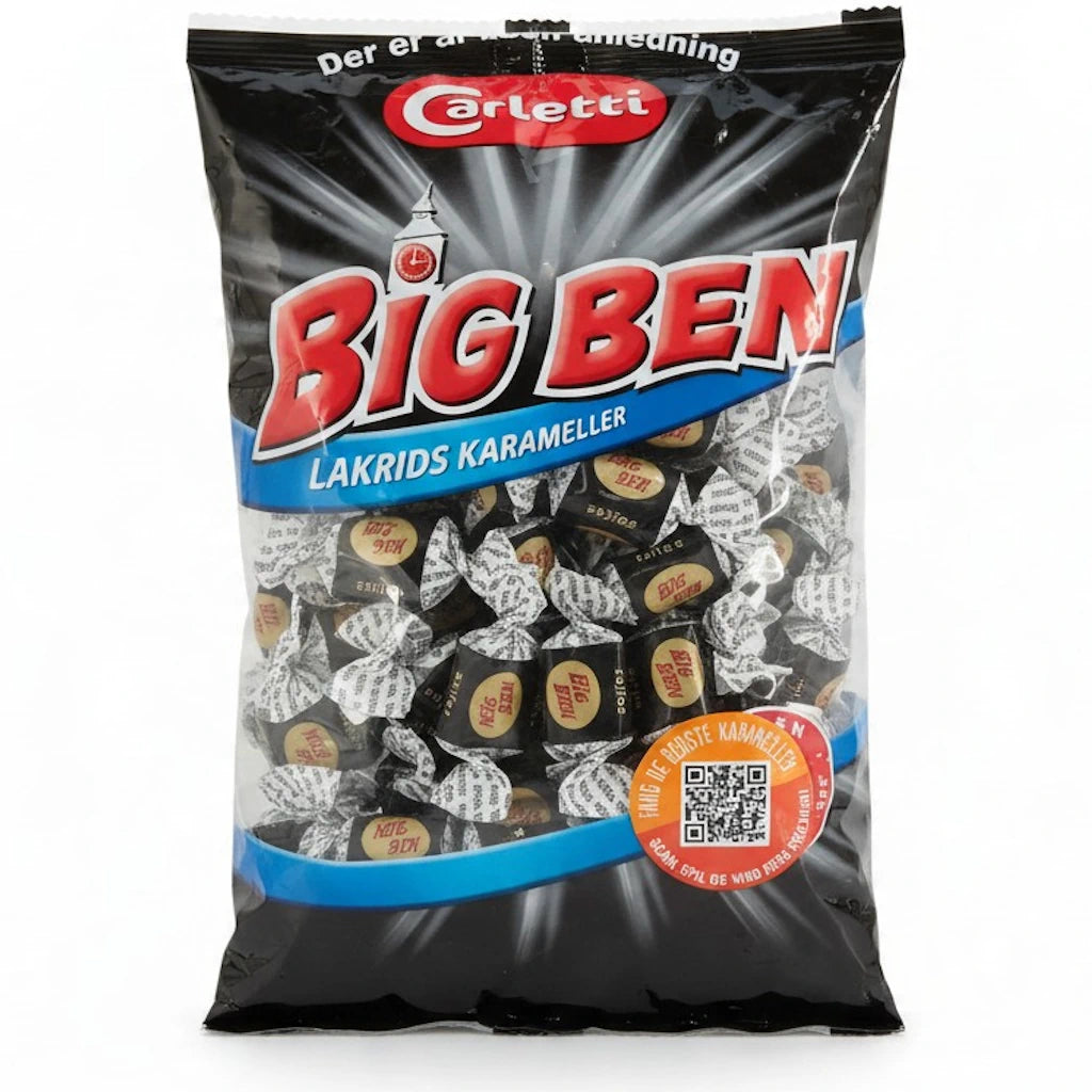 Carletti Big Ben lakrits-kolablandning 350g