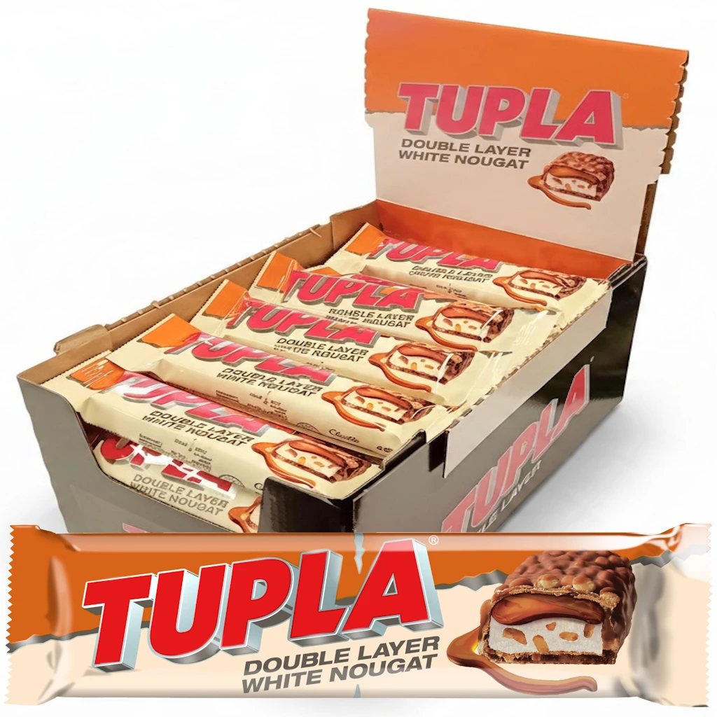 Cloetta Tupla Double Layer White Nougat chokladstyckbit 48g x 42st