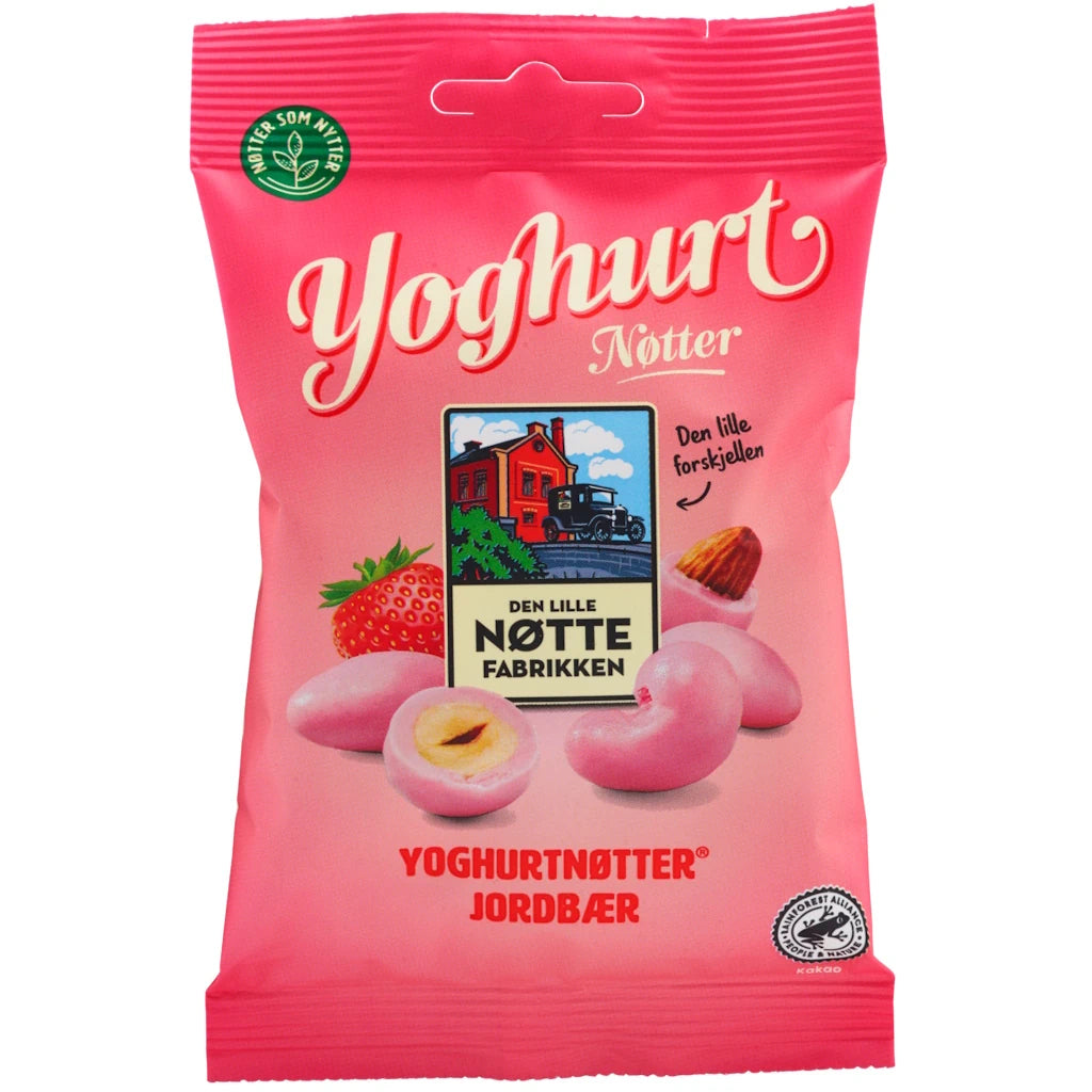 Den Lille Nöttefabrikken Yoghurt Jordgubb nötmix 70g