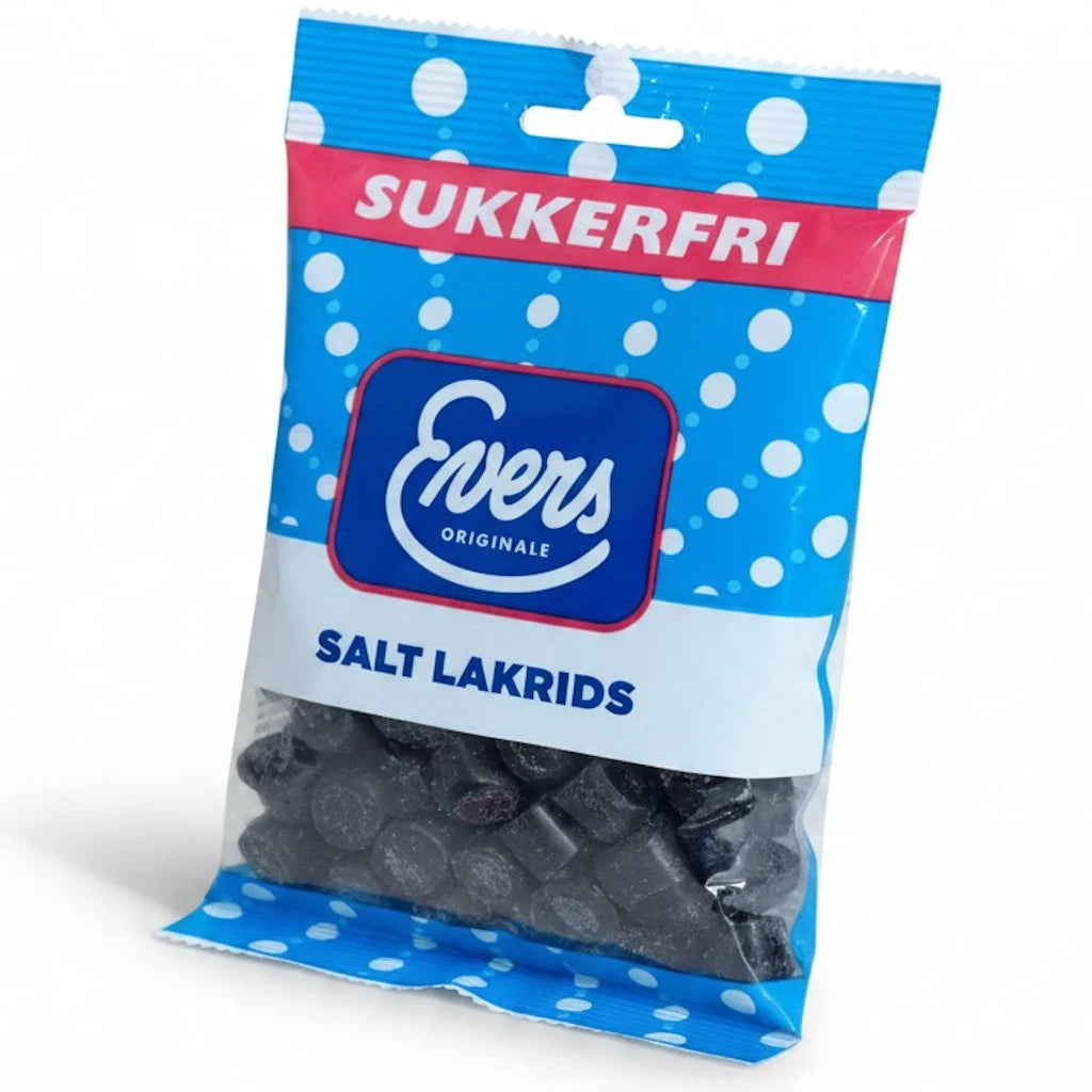 Evers Sockerfri saltlakrits 70g