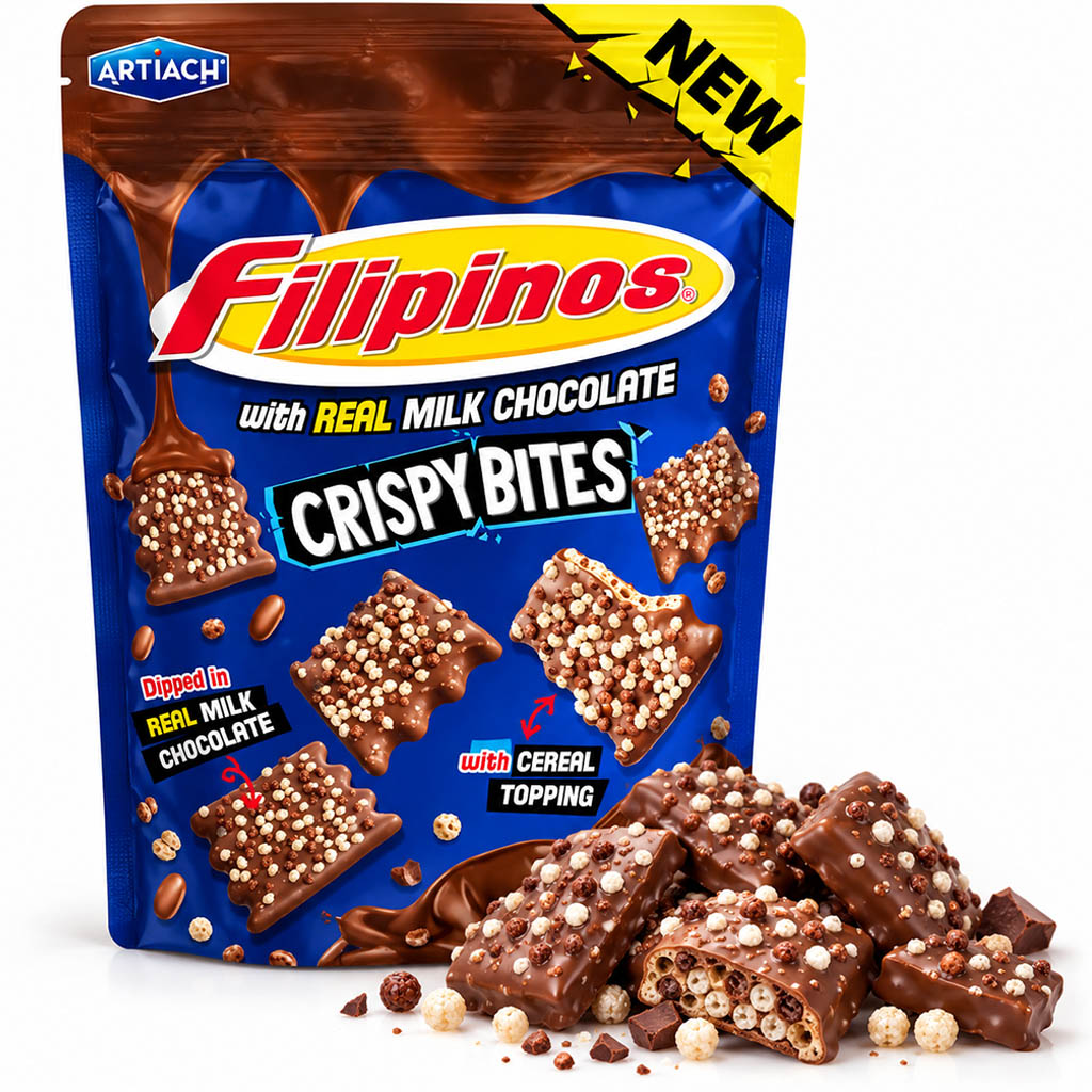 Filipinos Crispy Bites maitosuklaa keksi 100g