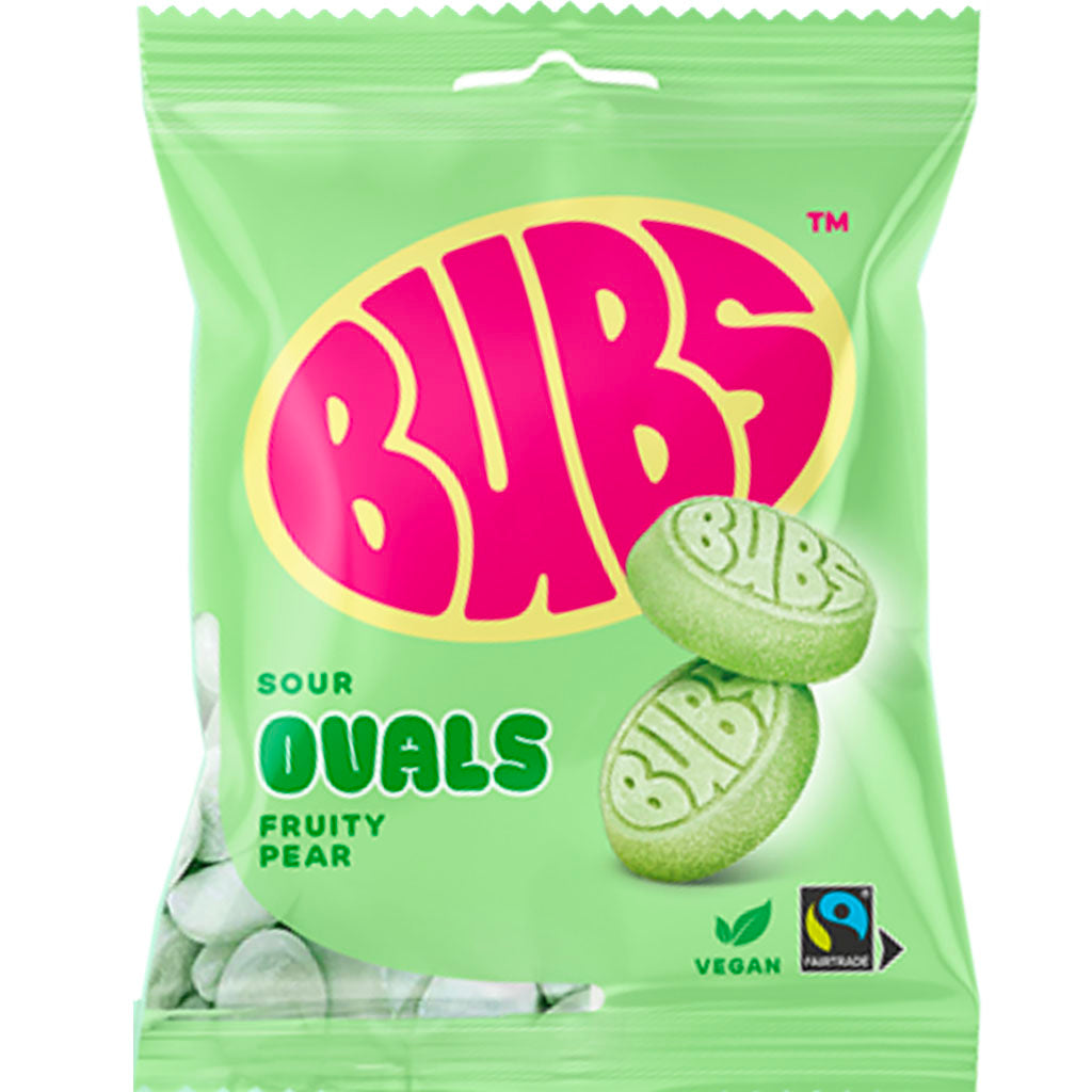Bubs Sour Ovals Fruity Pear 90g