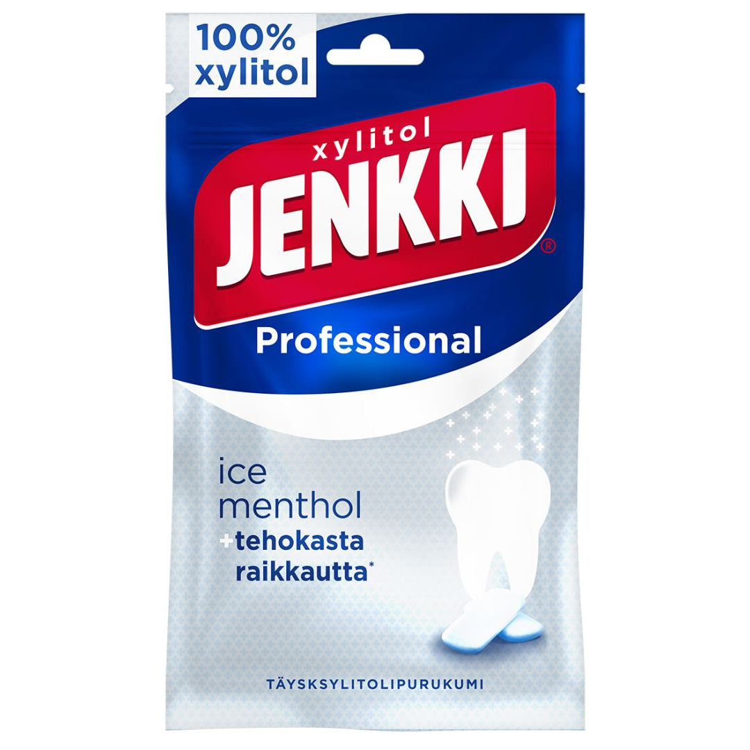 Jenkki Professional Ice Menthol täysksylitolipurukumi 90g