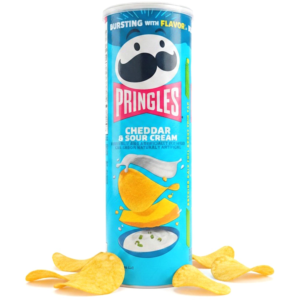 Pringles Cheddar & Sour Cream perunalastu 158g