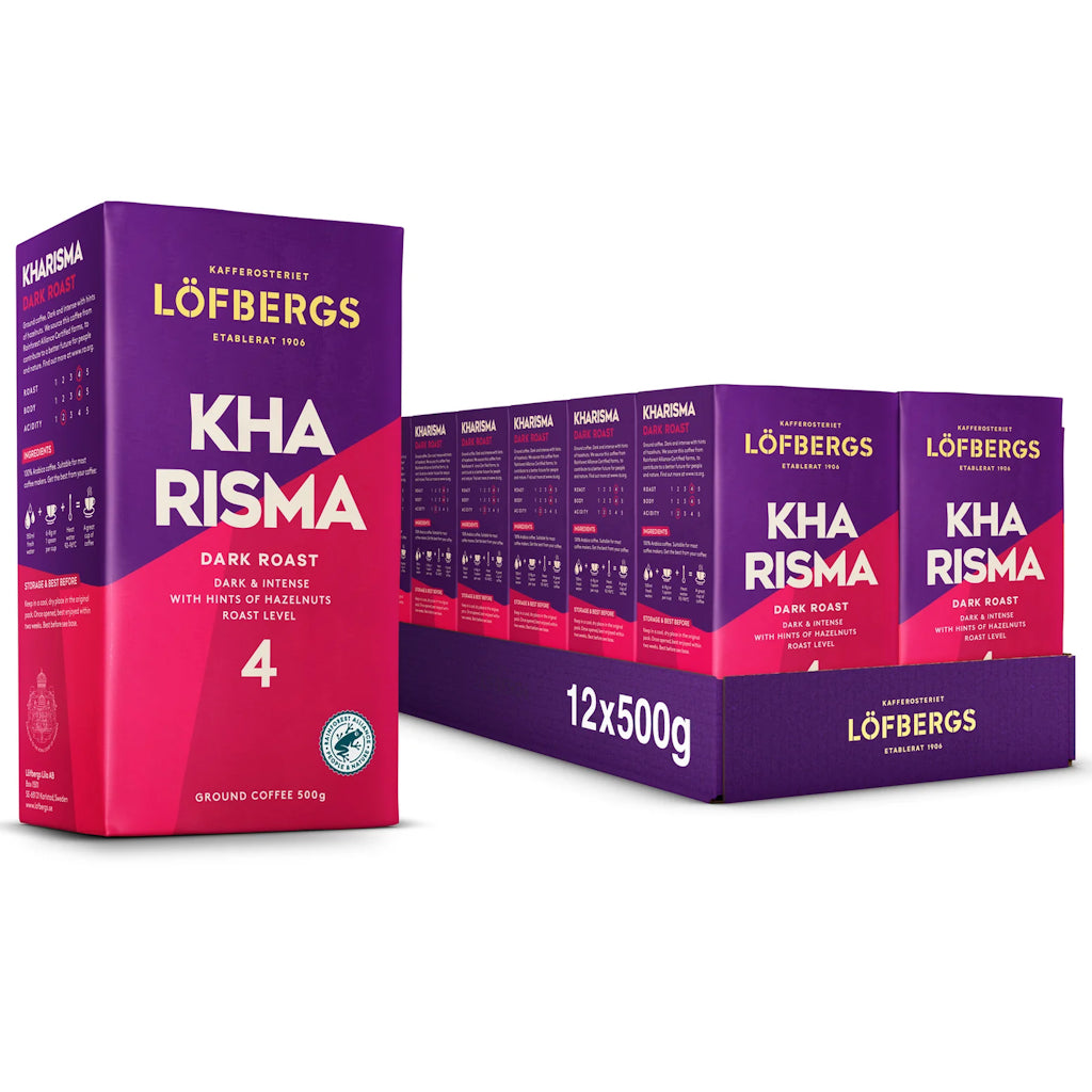 Löfbergs Kharisma tummapaahto suodatinkahvi 500g x 12-pack