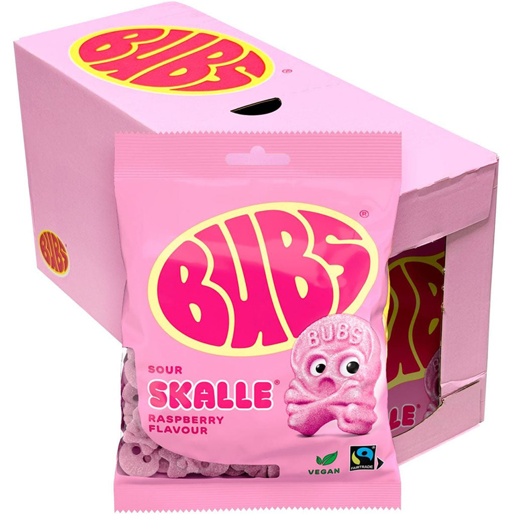 Bubs Cool Vadelma Vaahtokallo 90g x 12kpl