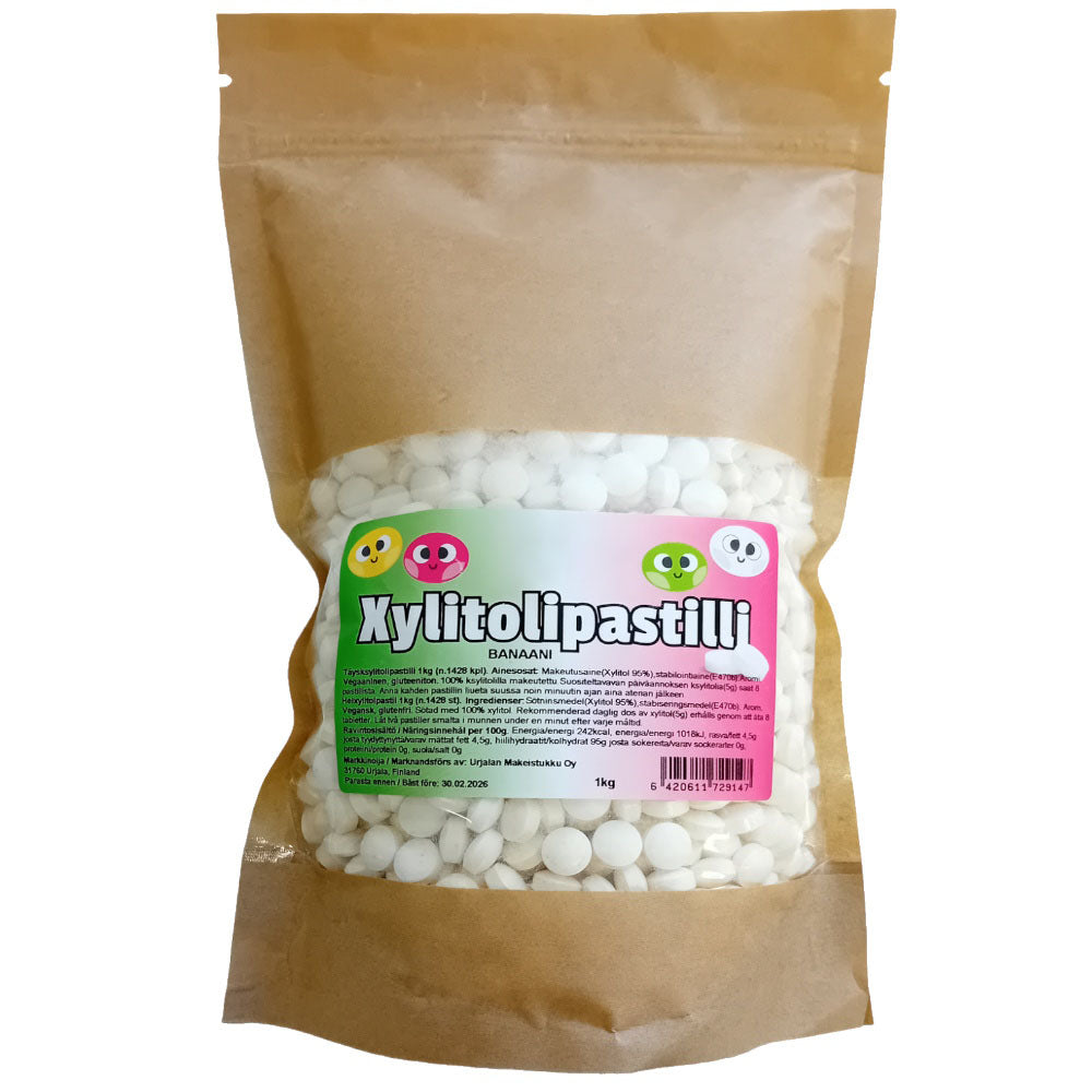 Makeistukun Xylitolipastilli banaani 1kg
