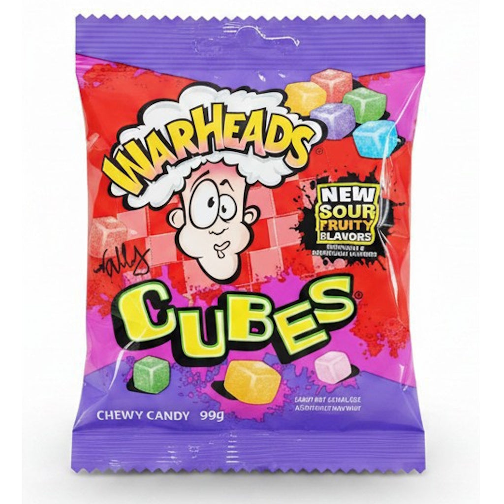 Warheads Sour Chewy Cubes makeispussi 99g