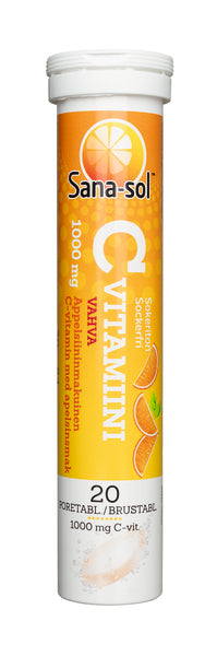 Sana-sol C-vitamiini Vahva 1000mg appelsiininmakuinen poretabletti 20kpl