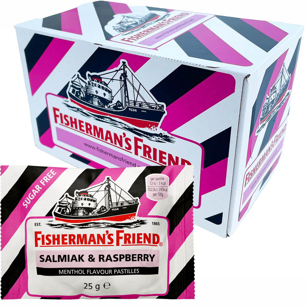 Fisherman´s Friend Salmiakki-vadelma sokeriton pastilli 24kpl
