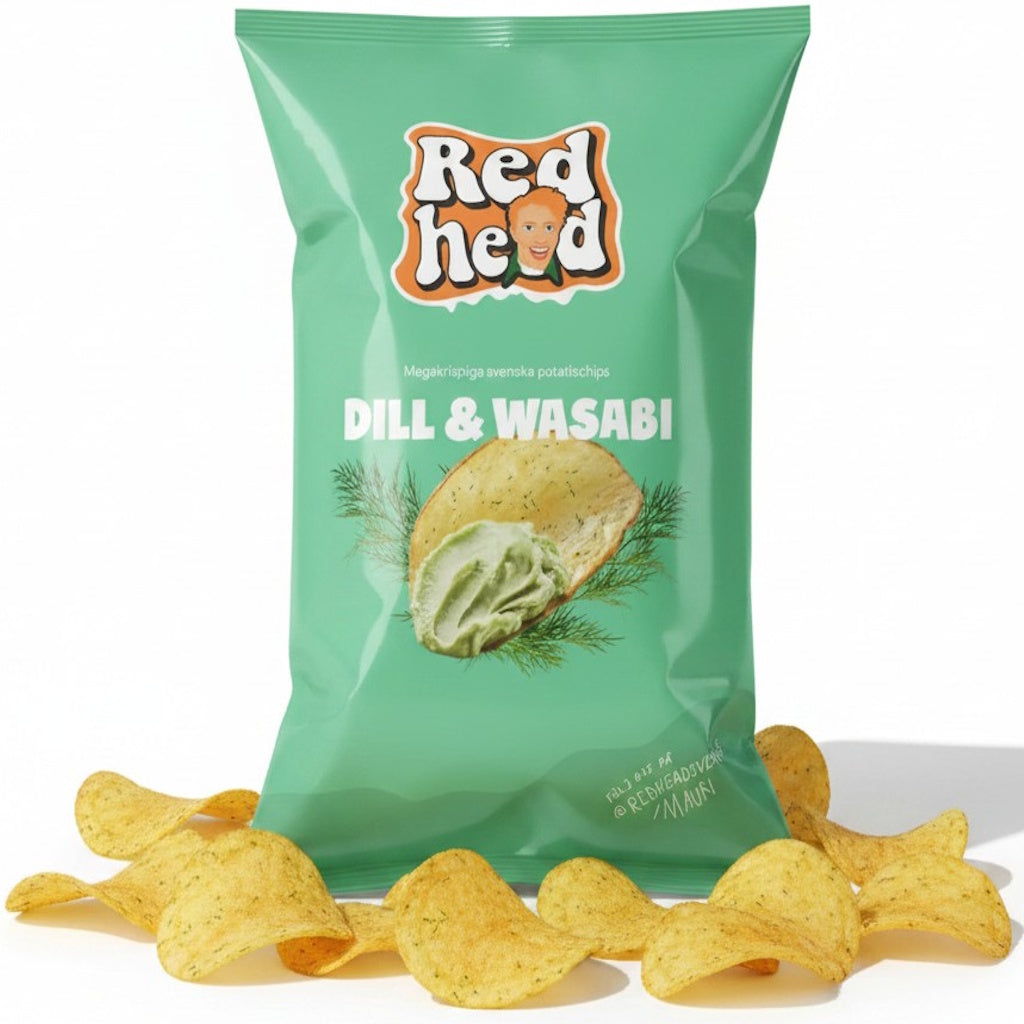 Redhead Dill & Wasabi perunalastut 150g