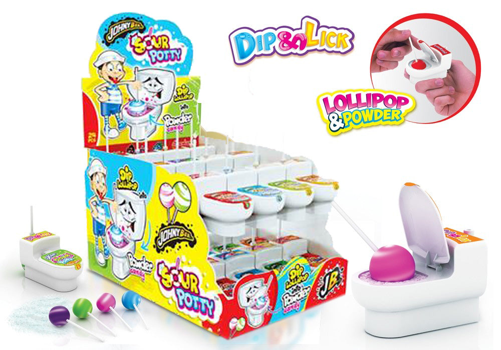 JohnyBee Sour Potty Vessanpönttötikkarit 19g x 24kpl