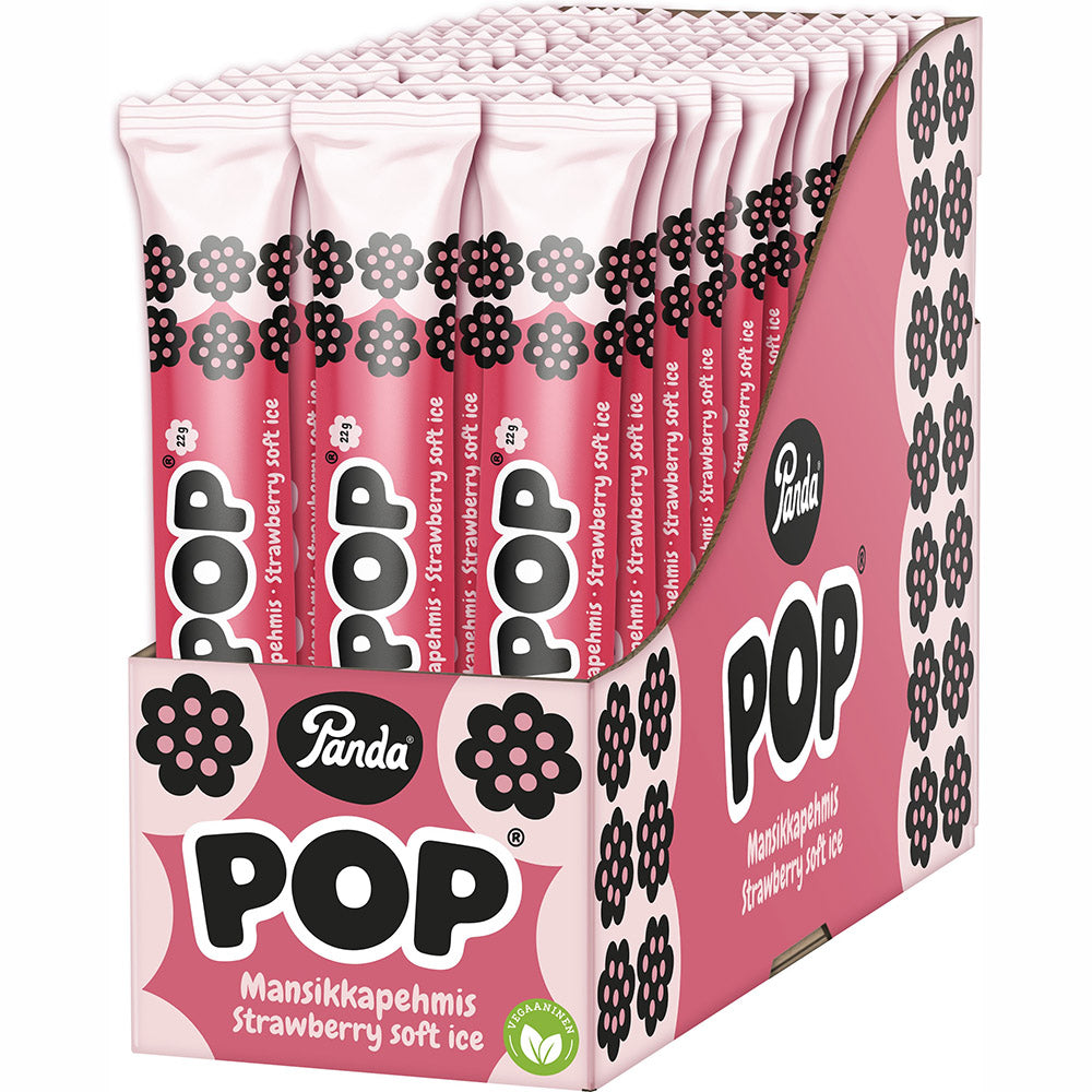 Panda Pop Mansikkapehmis täytelakritsipatukka 22g x 36kpl