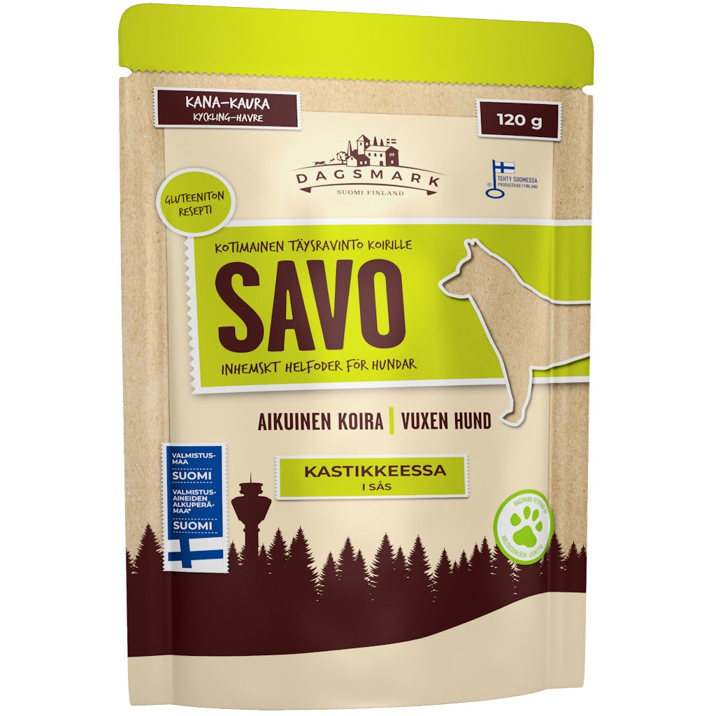 Dagsmark Savo kana-kaura kastikkeessa koiralle 120g