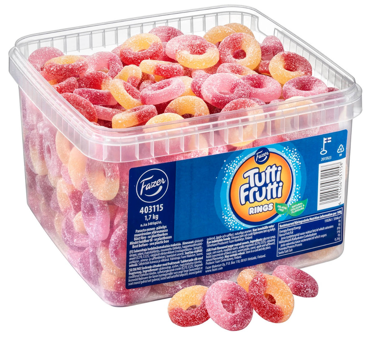 Fazer Tutti Frutti Rings 1,7kg
