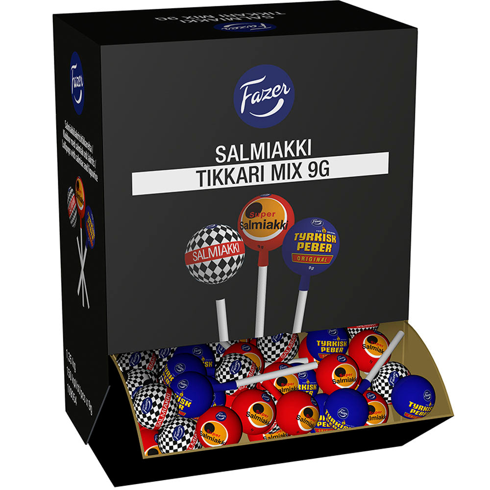 Fazer Salmiakki Mix tikkari 150kpl