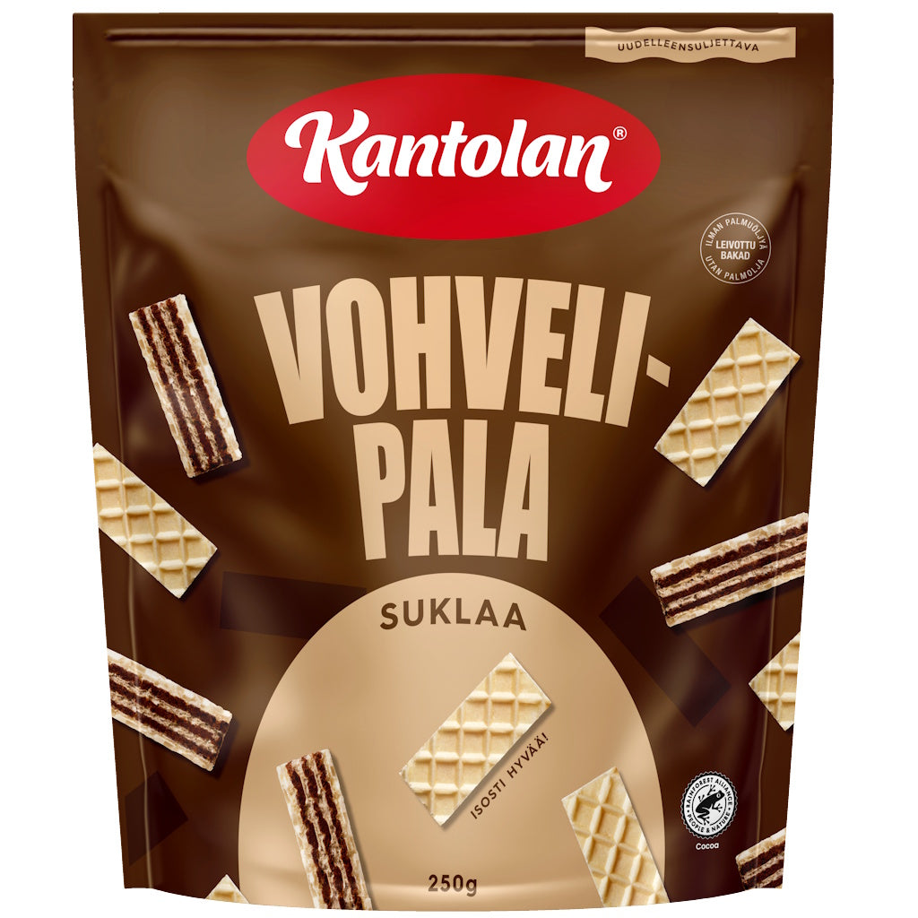 Kantolan vohvelipala suklaa 250g