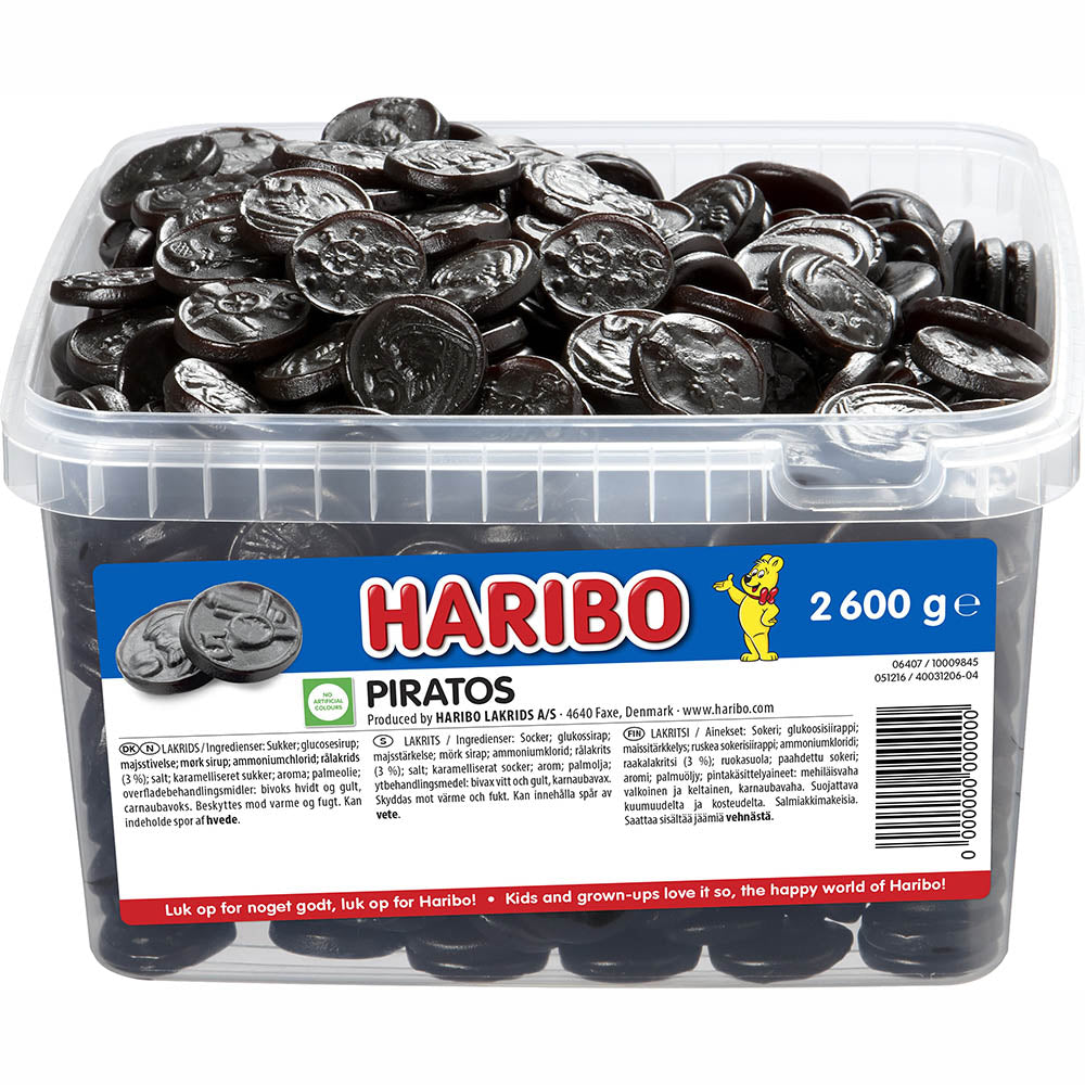 Haribo Piratos salmiakki 2,6kg