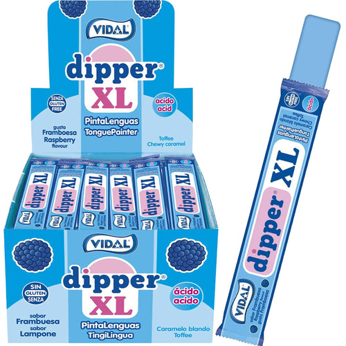 Vidal Dipper XL Vadelma toffeetanko n. 100kpl