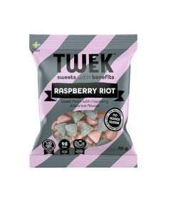 Tweek Raspberry Riot Lakrits frukt skum godis 70g