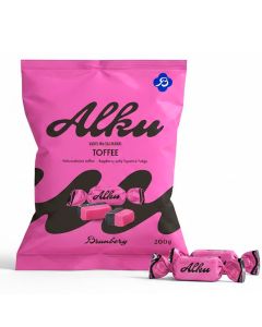 Brunberg Alku Hallon-Salmiak toffee 200g