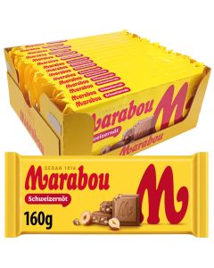 Marabou Schweizernöt chokladkaka 160g x 15st