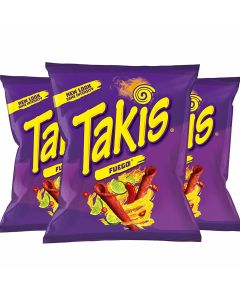 Takis Fuego Hot Chili Pepper & Lime Tortillachips 113,4g x 3st