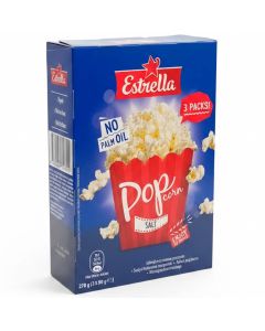 Estrella Micropopcorn 3-pack saltad 270g