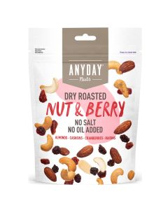 Anyday Nut and Berry rostad och osaltad nöt- och bärmix 140g